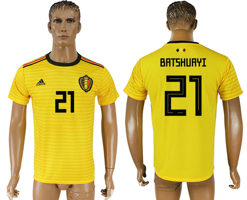 2018 world cup Maillot de foot BELGIUM #21 BATSHUAYI